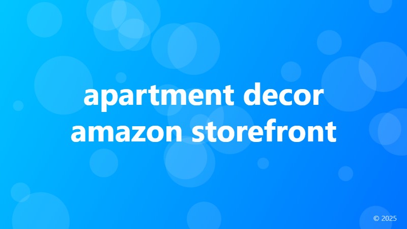 apartment decor amazon storefront