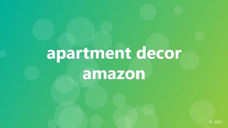 apartment decor amazon