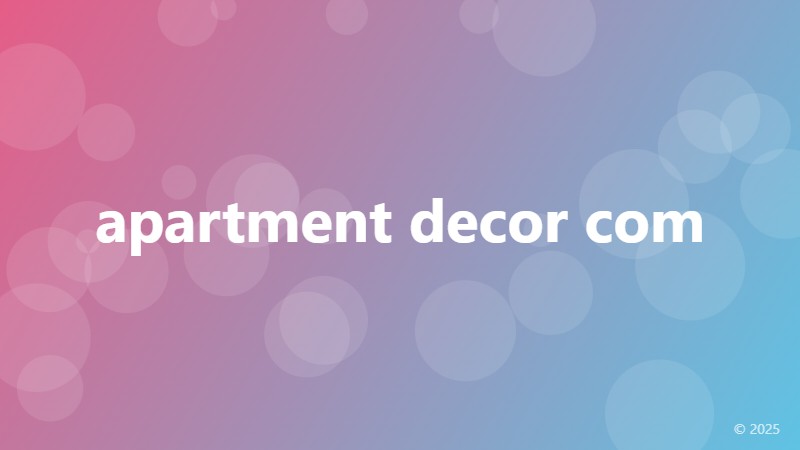 apartment decor com