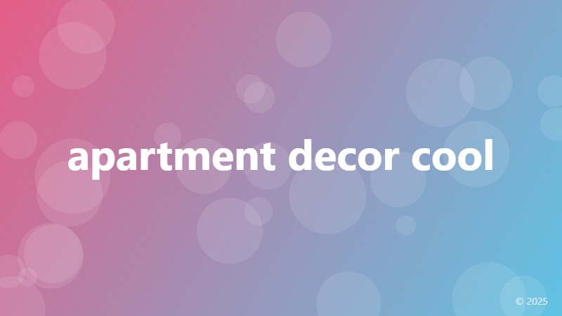 apartment decor cool