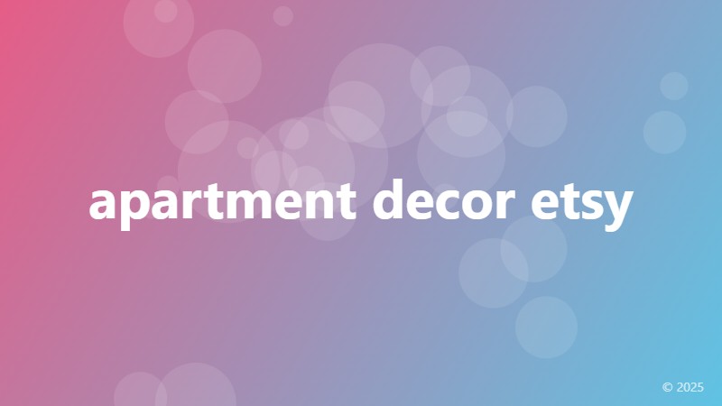 apartment decor etsy