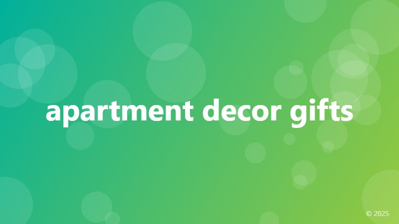 apartment decor gifts