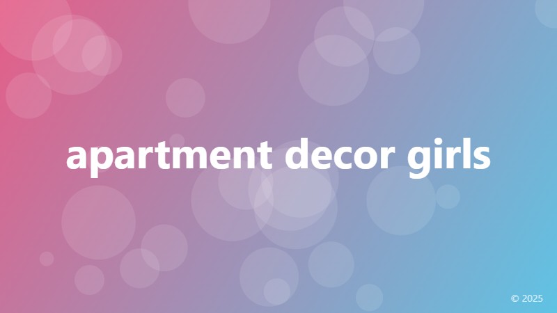 apartment decor girls