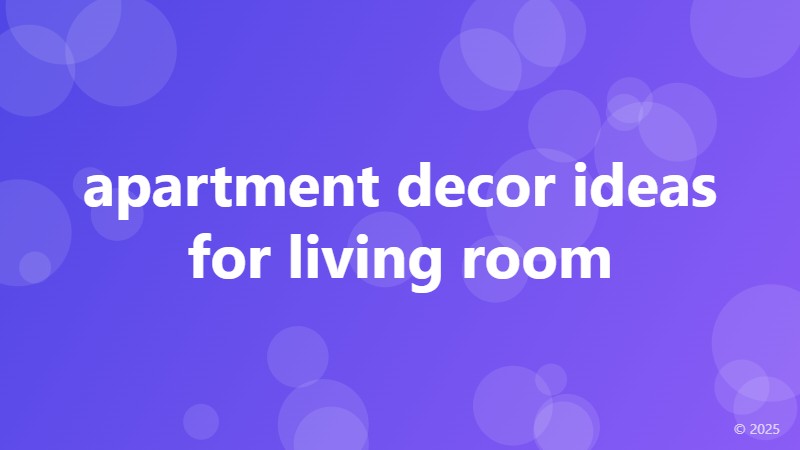 apartment decor ideas for living room