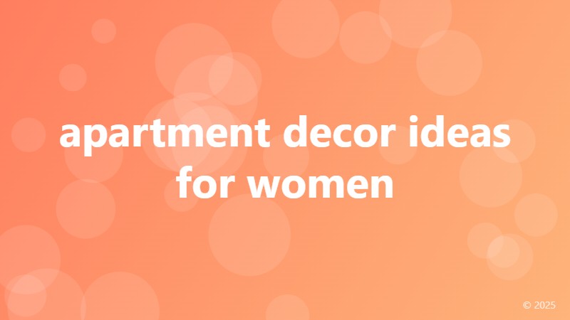 apartment decor ideas for women