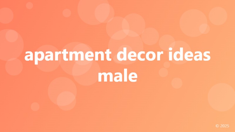 apartment decor ideas male