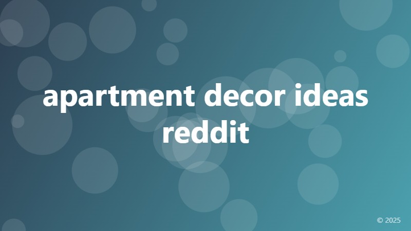 apartment decor ideas reddit