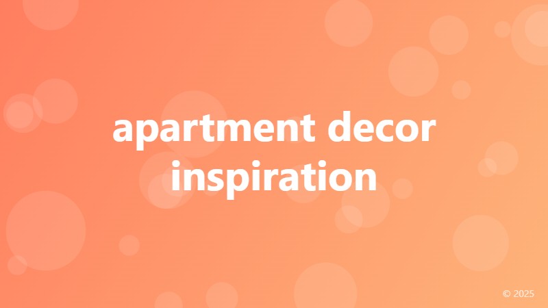 apartment decor inspiration