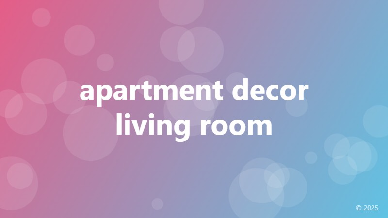 apartment decor living room