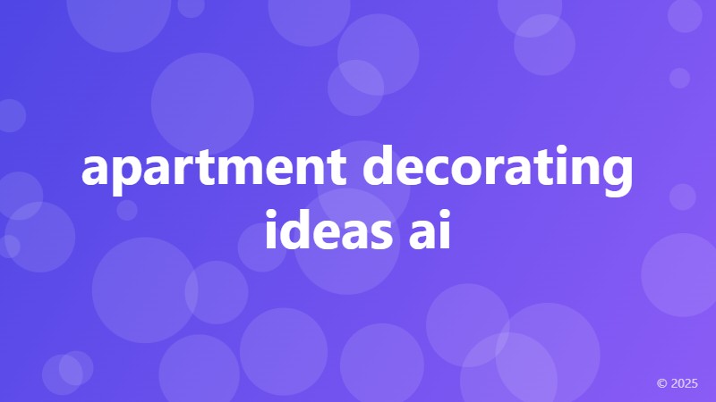 apartment decorating ideas ai