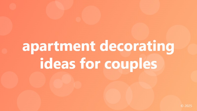 apartment decorating ideas for couples