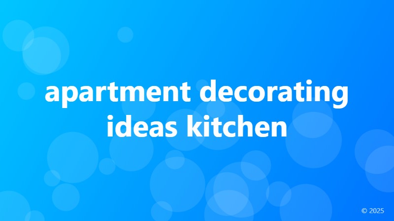 apartment decorating ideas kitchen