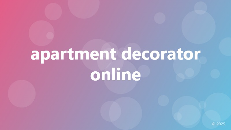 apartment decorator online