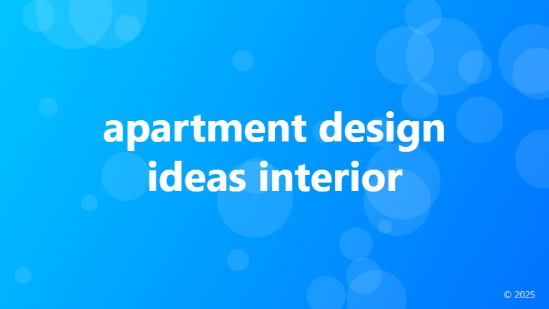 apartment design ideas interior