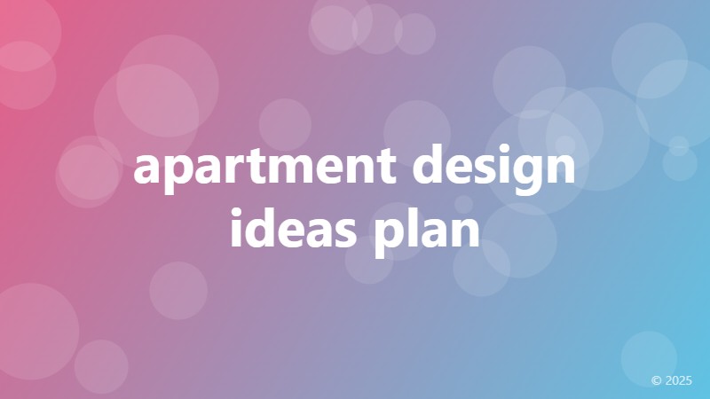 apartment design ideas plan