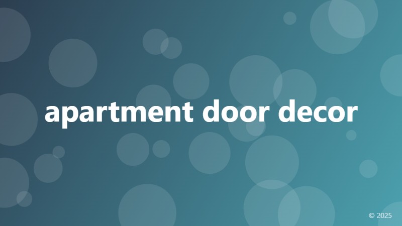 apartment door decor
