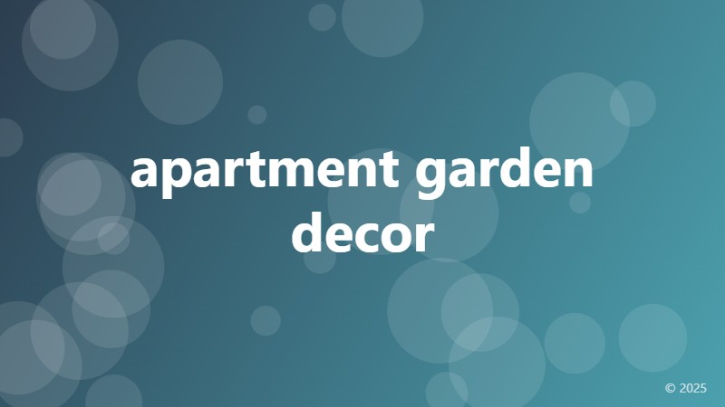 apartment garden decor