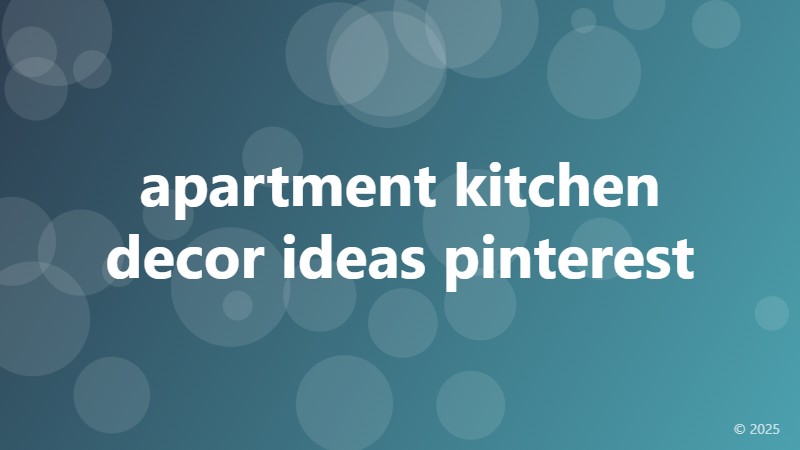 apartment kitchen decor ideas pinterest