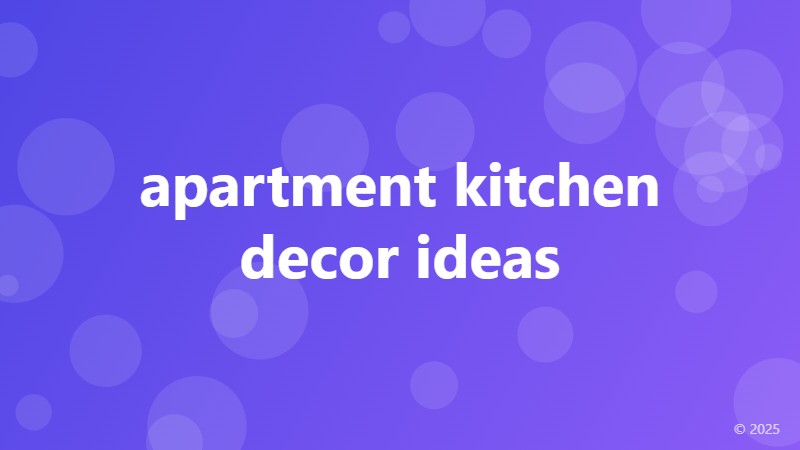 apartment kitchen decor ideas