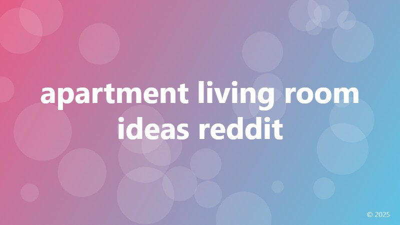 apartment living room ideas reddit