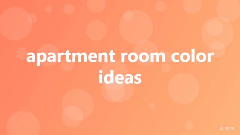 apartment room color ideas