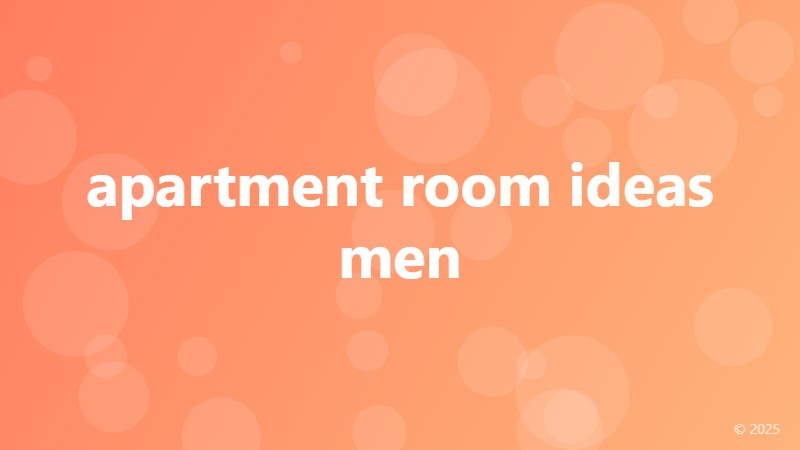 apartment room ideas men