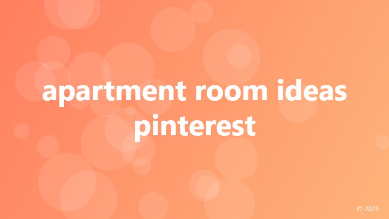 apartment room ideas pinterest