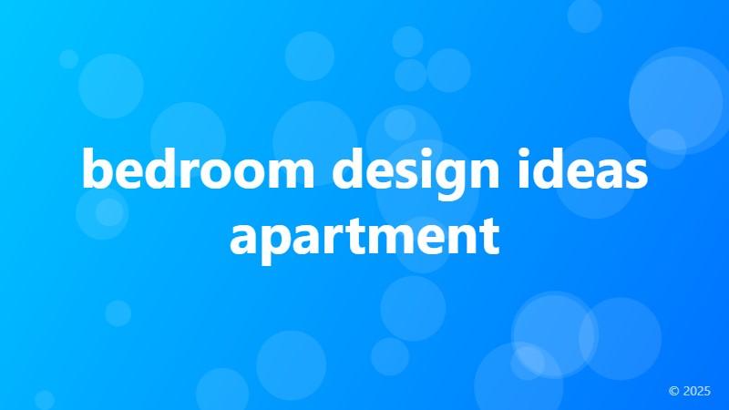 bedroom design ideas apartment