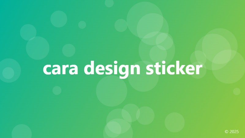 cara design sticker