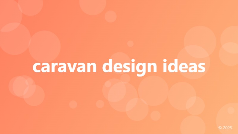 caravan design ideas