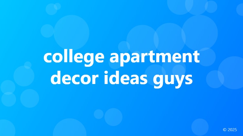 college apartment decor ideas guys