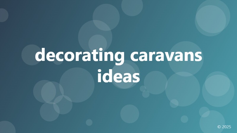 decorating caravans ideas