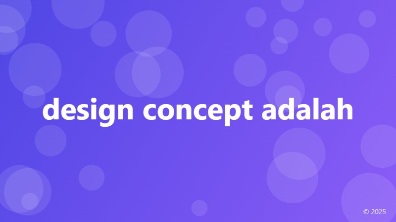 design concept adalah