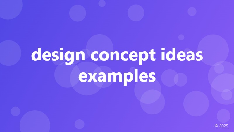 design concept ideas examples