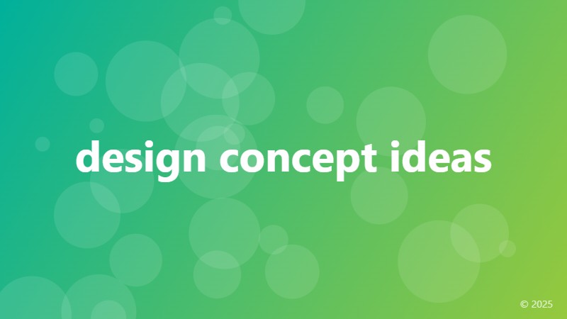 design concept ideas