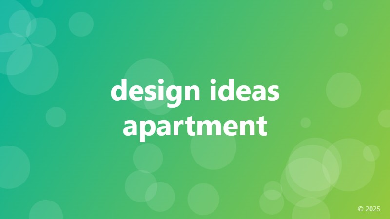 design ideas apartment