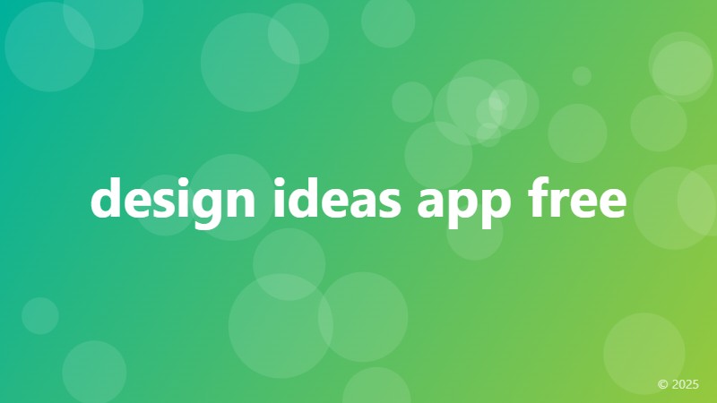 design ideas app free