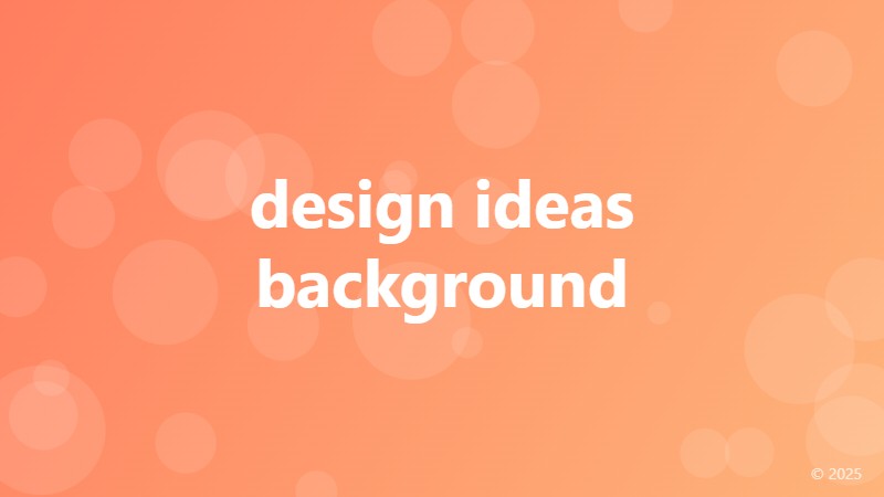 design ideas background