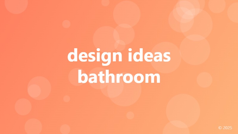design ideas bathroom
