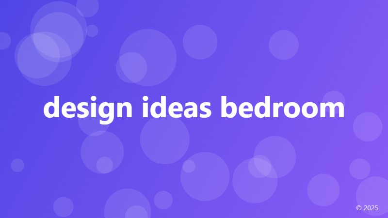 design ideas bedroom