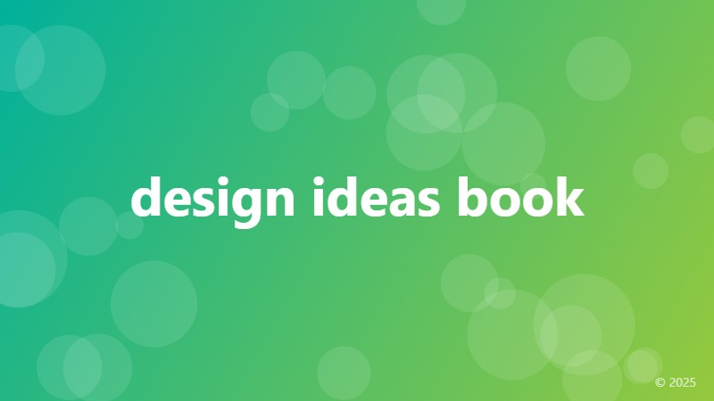 design ideas book
