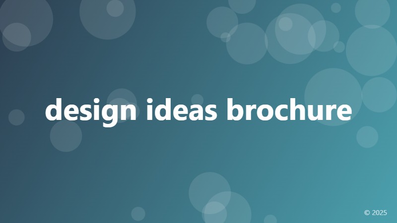 design ideas brochure
