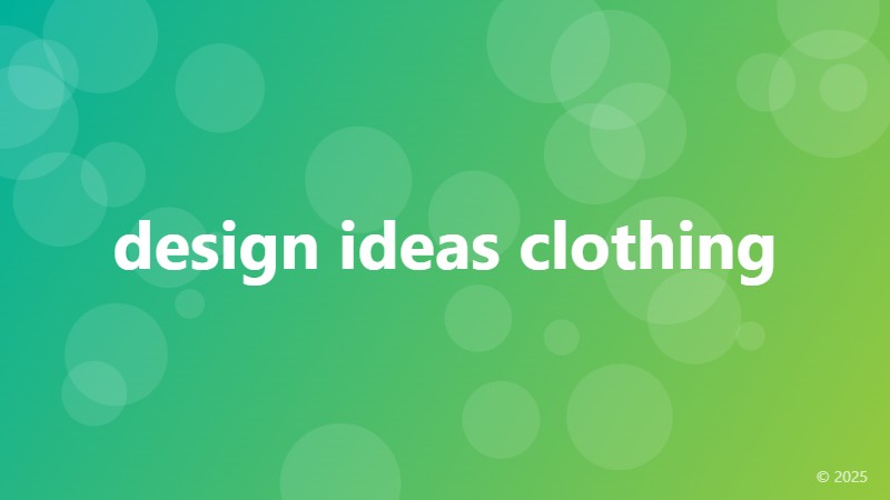 design ideas clothing