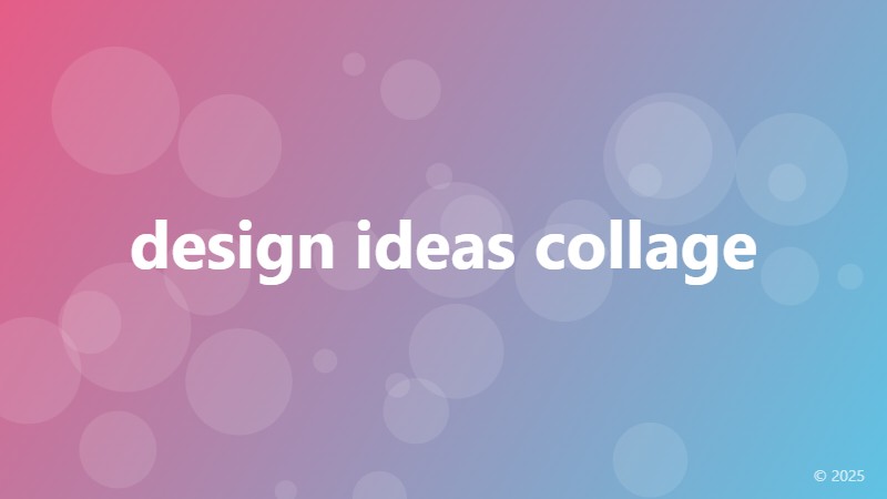 design ideas collage