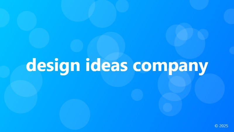 design ideas company