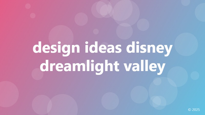 design ideas disney dreamlight valley