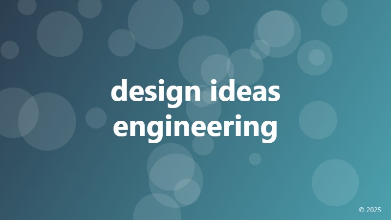 design ideas engineering