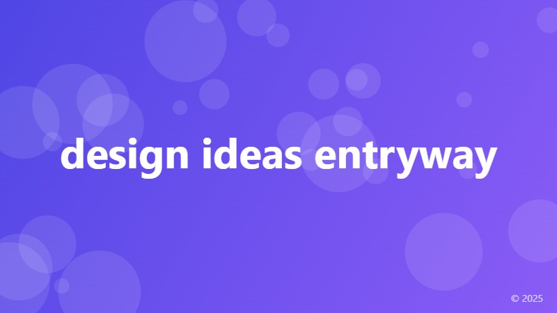 design ideas entryway