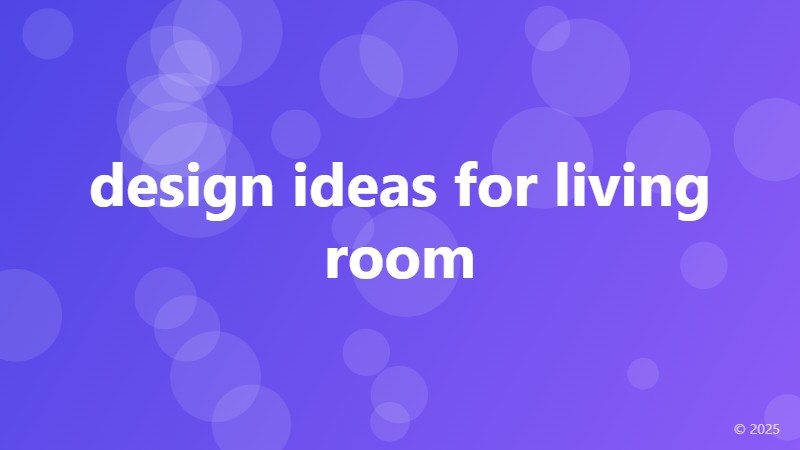 design ideas for living room