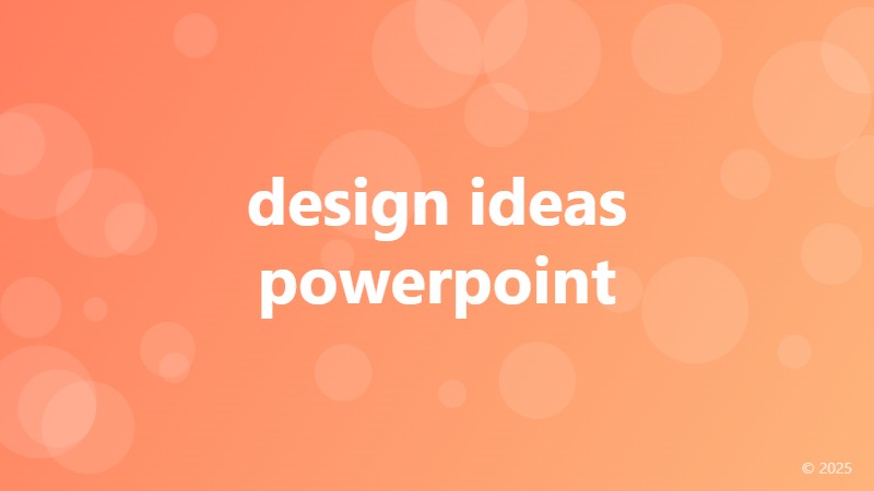 design ideas powerpoint